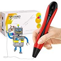 Los mejores  - dmazing Pluma 3D con PLA Filamento Pluma de Impresión 3D Seguridad Velocidades Ajustables -El Enchufe del Reino Unido…
